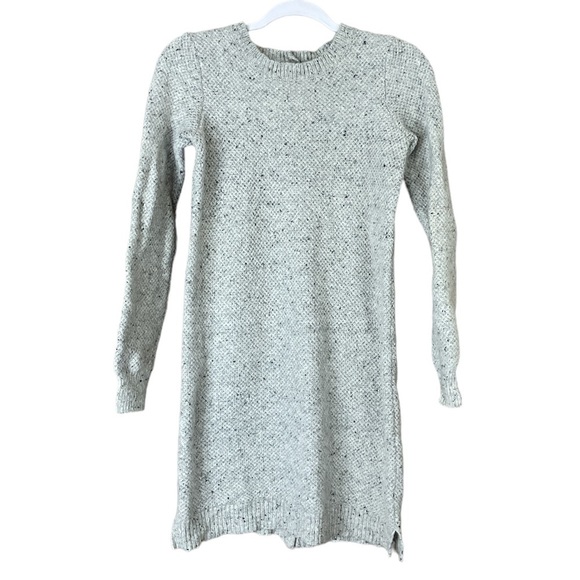 Madewell Button-Back Sweater-Dress in Donegal Grey Size Small - Picture 1 of 10